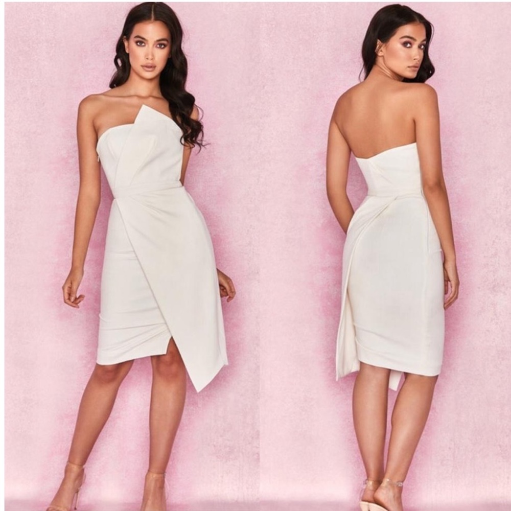 House of CB uma dress white XS dress NWT